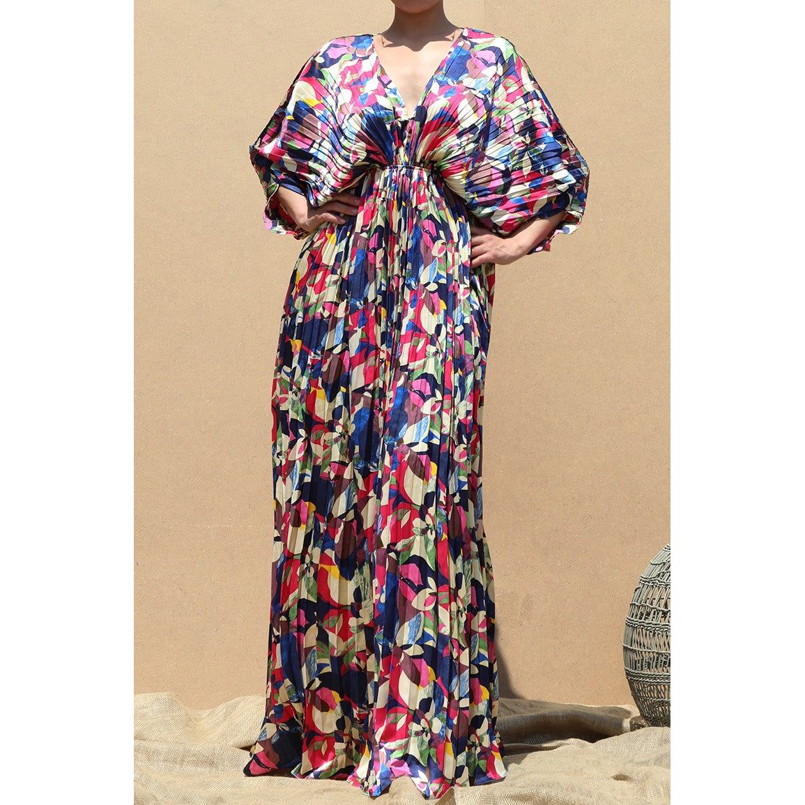 Limited Edition Pleated Maxi Dress