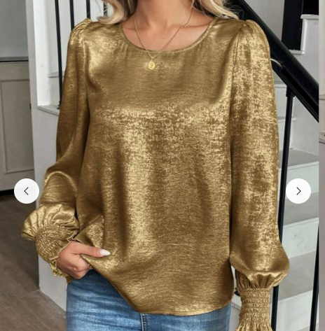 Gold sequin top